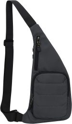 Peicees Sling Bag for Men Women Shoulder Bag Backpack Strap Pockets Chest Bag for Running Hiking Camping Exercise Outdoor
